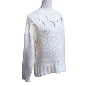 Zara Ripped Knit Sweater